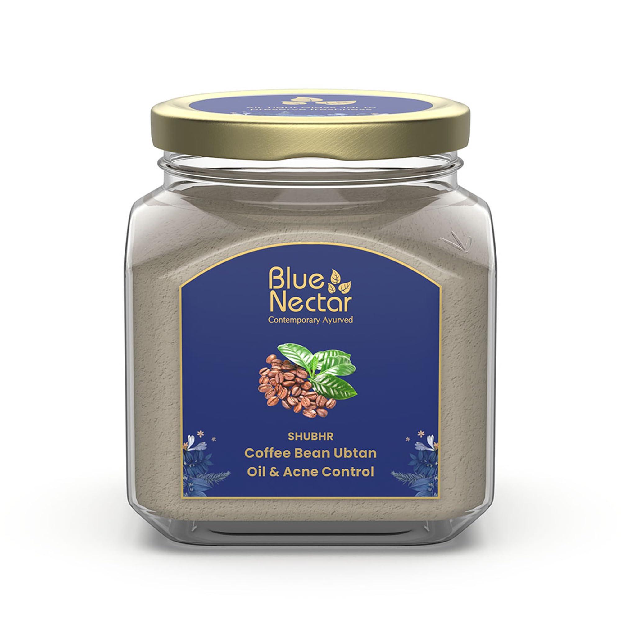 Blue Nectar Blue Nectar Coffee Bean Natural Cleanser, 3-in-1 Cleanser, Face Scrub & Face Pack for Skin Repairing & De tan Removal, 100% Natural with Multani Mitti Powder (3.52 Oz11 Herbs)