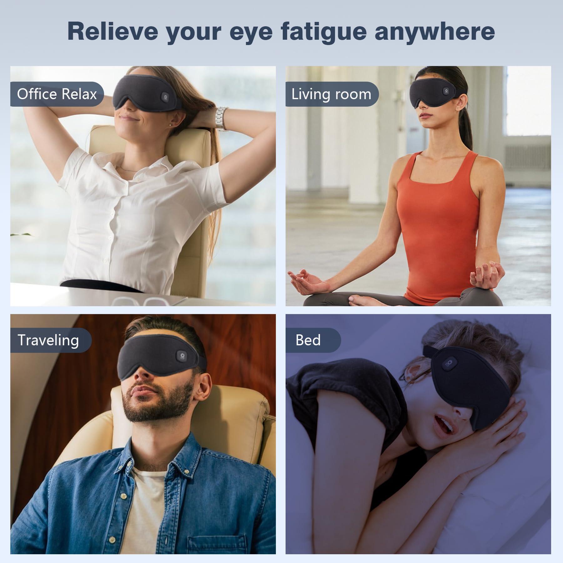 COMFYTHERA COMFYTHERA Heated Eye Mask Cordless, Warm Eye Compress for Dry Eyes, Eye Heating Pad for Travel, Dry Eye Mask Heat Therapy for Soothe Tired and Sore Eyes