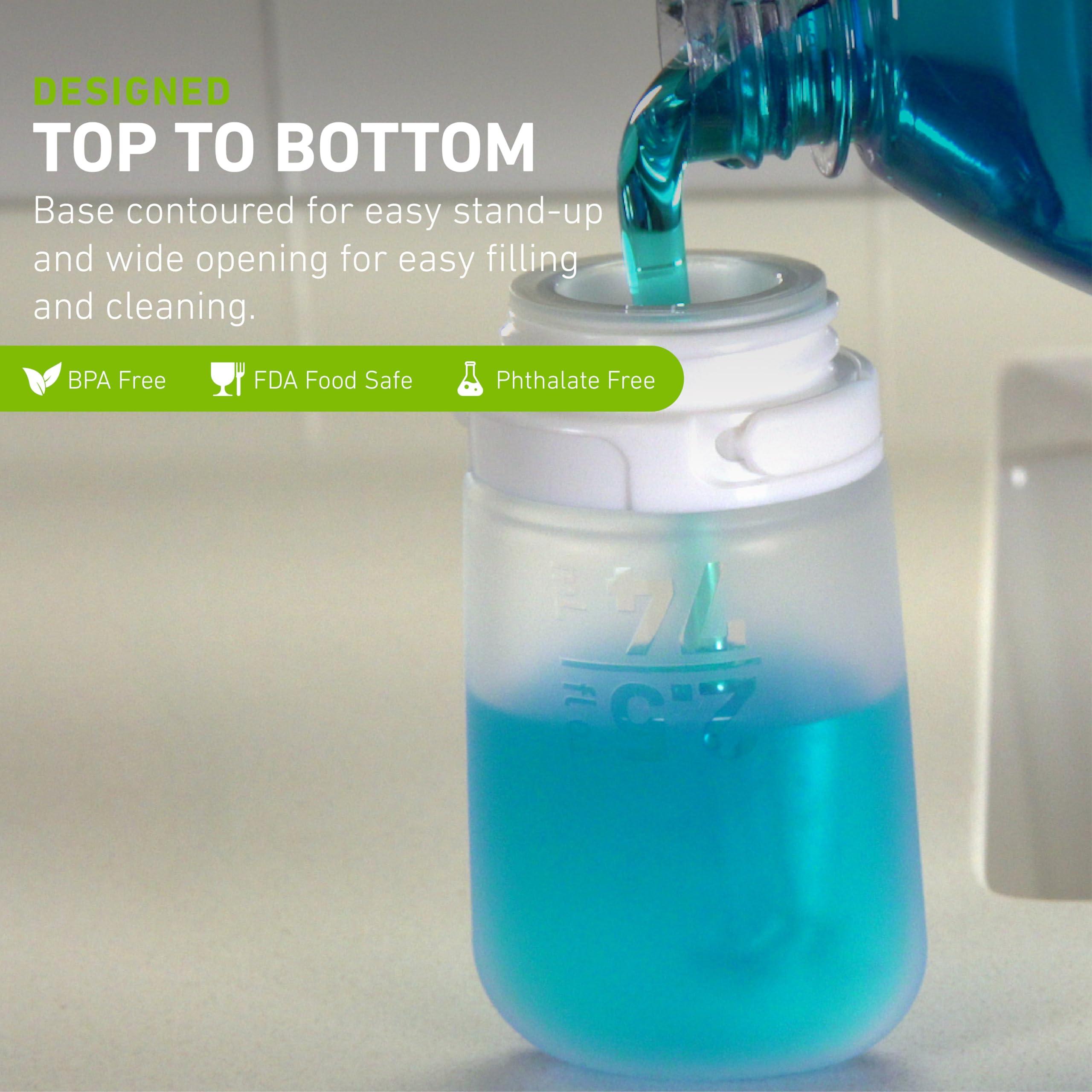 humangear humangear GoToob+ (XL) | Refillable Silicone Travel Bottle | Locking Lid | Food-Safe Material | Clear, XL (6 fl.oz.; 177ml)