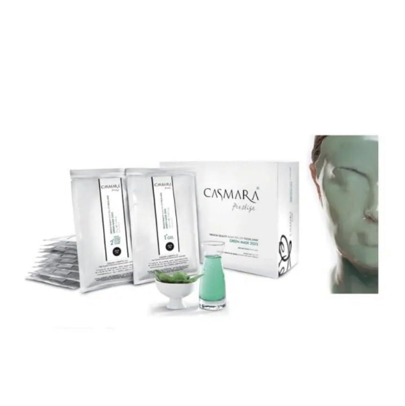 Casmara CASMARA Facial Mask Pack of 10 Multi Set (Gold 2080, Kiwi 2060, Goji 2070, Vitamin 2030, Greentea 2050, NOVanew 2045, Reaffirming 2020, Green 2025, Sensitive 2040, RGnerin 2055)