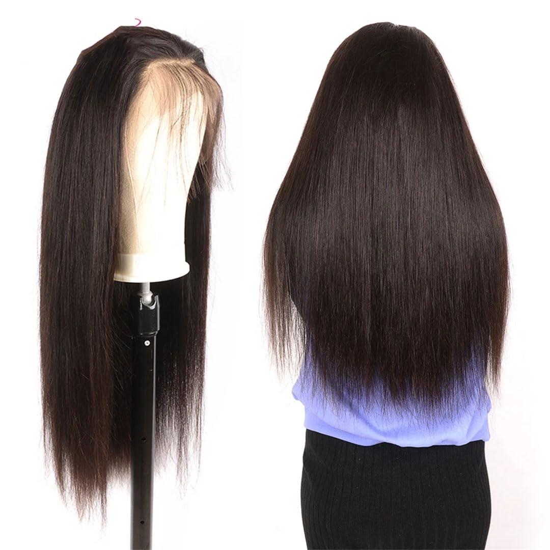 Generic 360 Lace Wig Pre Plucked With Baby Hair 250 Density Straight Lace Front Wig 360 Full Lace Wig Human Hair