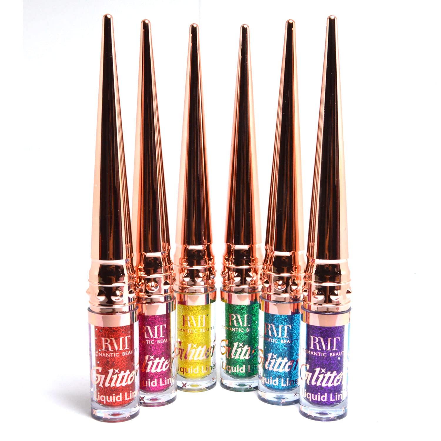 ROMANTIC BEAUTY ROMANTIC BEAUTY 1 Metallic Glitter Liquid Liner Eyeliner Eye Liner Shimmery E2201AS + Free Zipper Bag