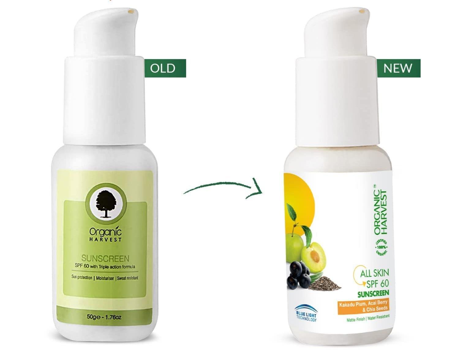 Generic All Skin SPF 60 Sunscreen: Kakadu Plum, Acai Berry & Chia Seeds | Sunscreen for Dry & Oily Skin | 100% American Certified Organic | 50gm