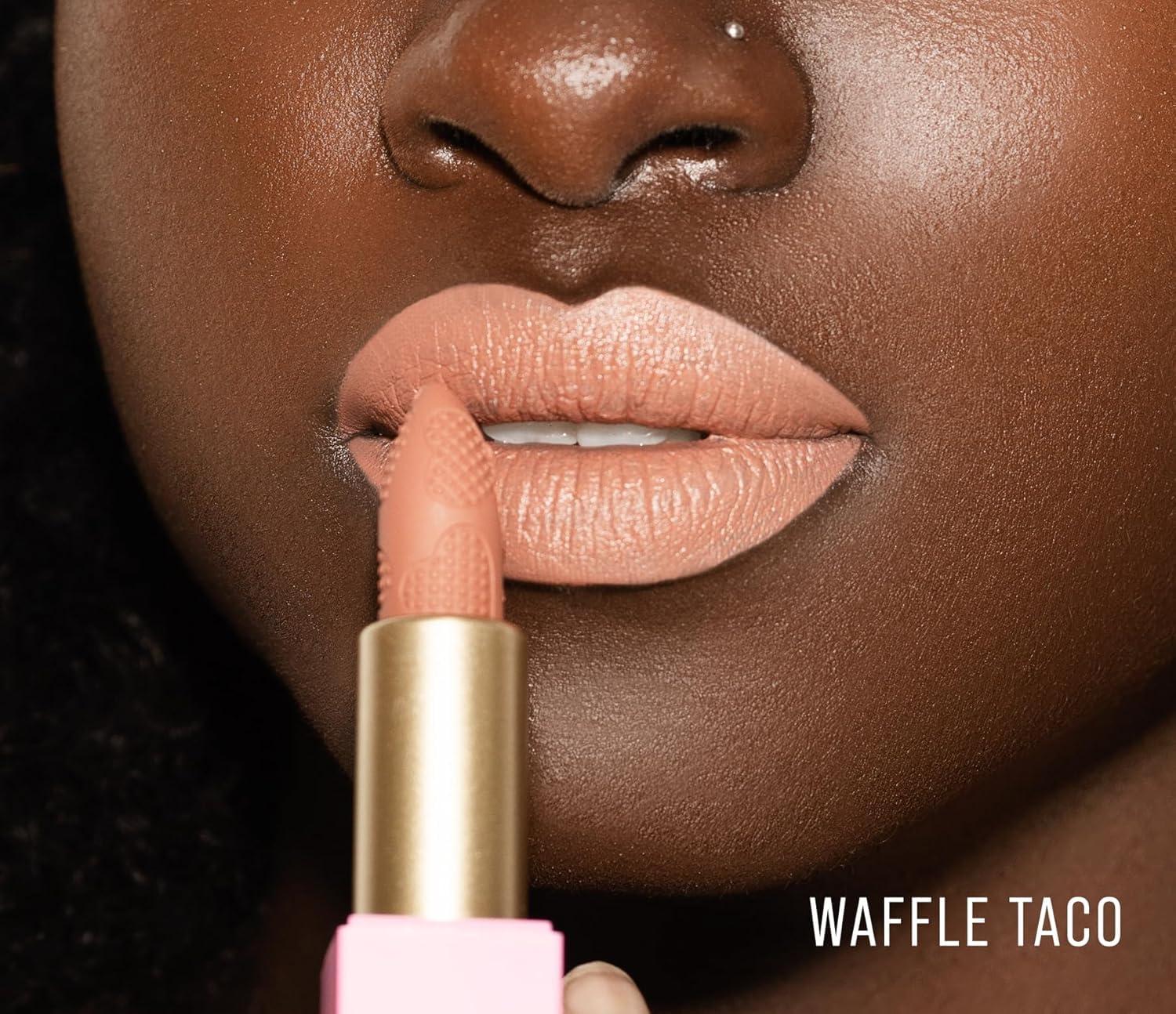 Beauty Bakerie Beauty Bakerie Makeup Matte Lipstick, Long Lasting 24hr Wear Lip Stick for Women, Smooth Matte Finish, Highly Pigmented, Moisturizing, Smudge-Proof Matt Lipsticks, 3.5g, Waffle Taco