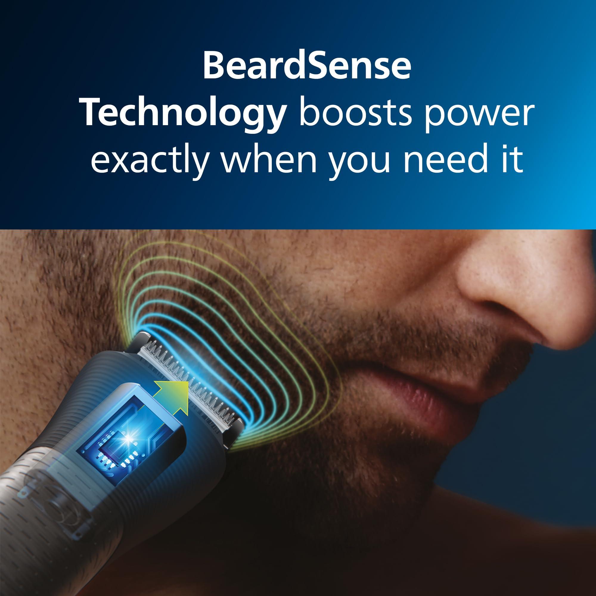 Norelco Philips Norelco Multigroom 9000 Series, All-in-One Trimmer, Beard Trimmer and Hair Clipper, 25-Piece/27-Length Men\'s Grooming Kit for Beard, Face, Nose, Ear and Body, Travel Kit, MG9522/50