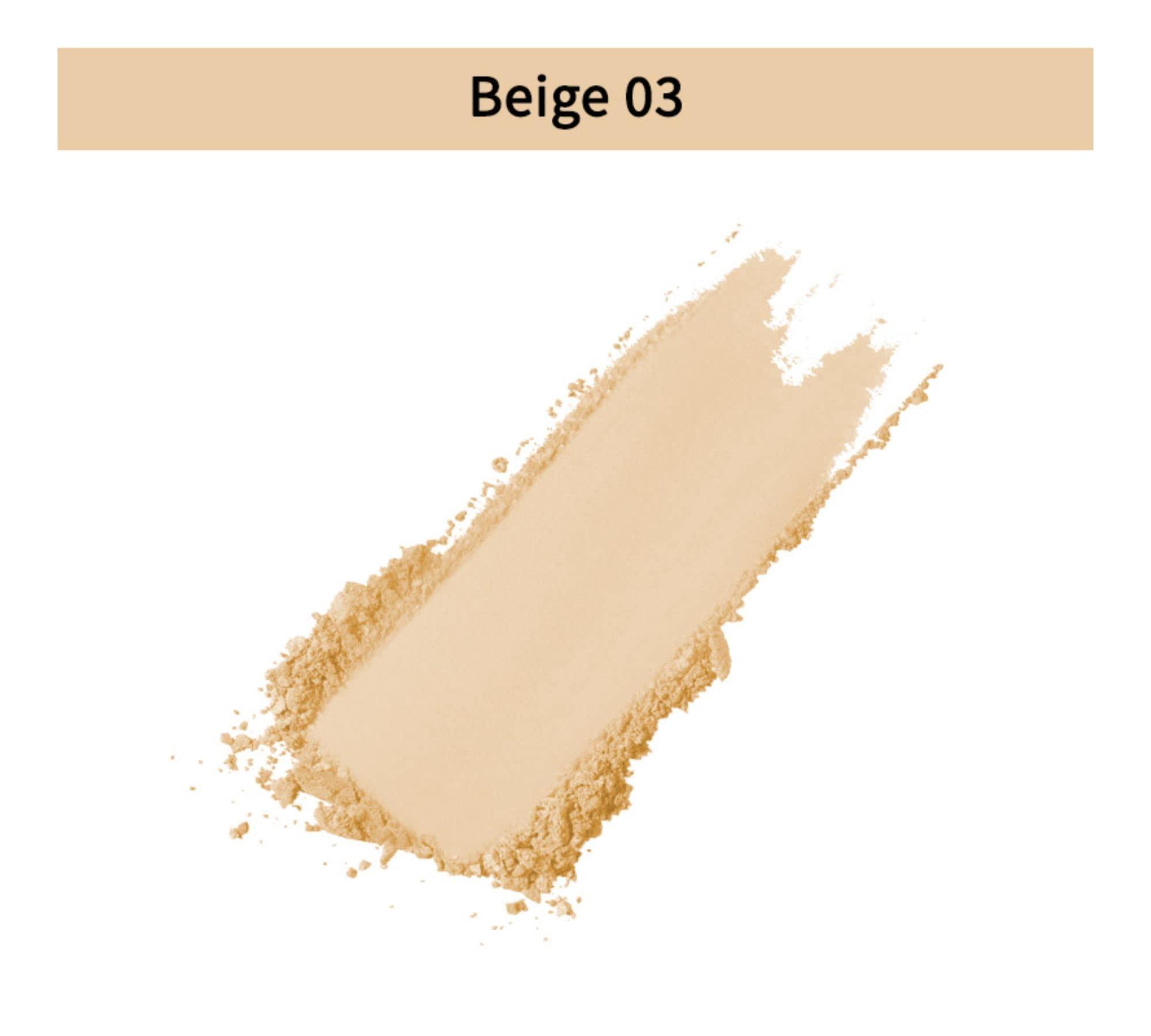 NYKAA Nykaa Cosmetics All Day Matte Compact Powder - Face Powder for Flawless Finish - Pressed Powder Infused with Vitamin E - 03 Beige - 0.28 oz