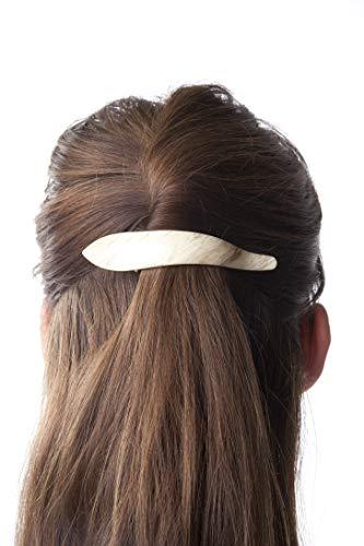 Ficcare Ficcare Maximas Hair Clip Black with Silver, Medium 4.5"