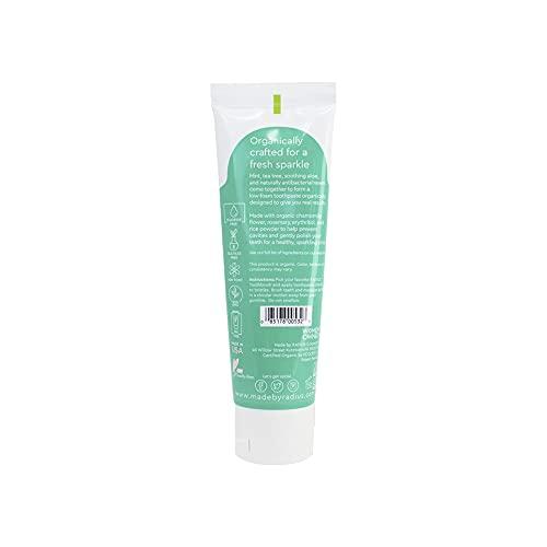 RADIUS Toothpaste, USDA Organic Mint Aloe Neem, 3 oz, pack of 3