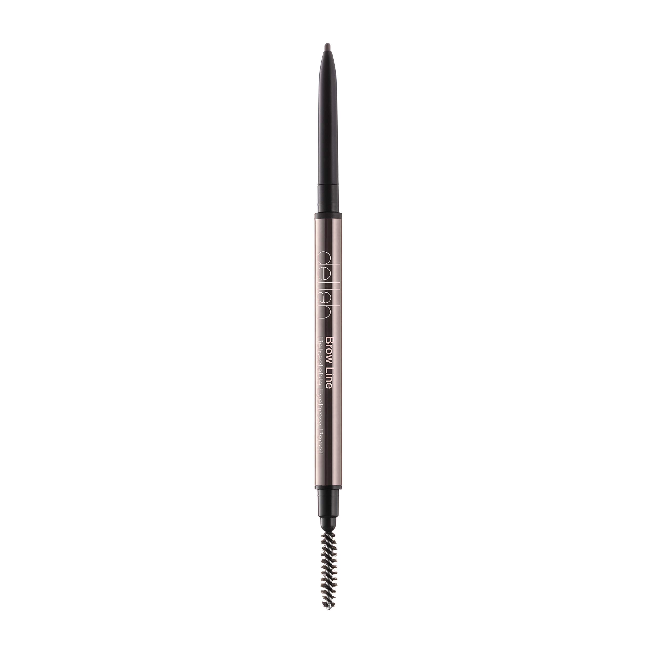 Delilah delilah - Retractable Eye Brow Pencil with Brush - Sable - Long-Lasting Defined Brows - Slim Shaped - All Day Wear - Vegan - Paraben Free - 0.002 Oz