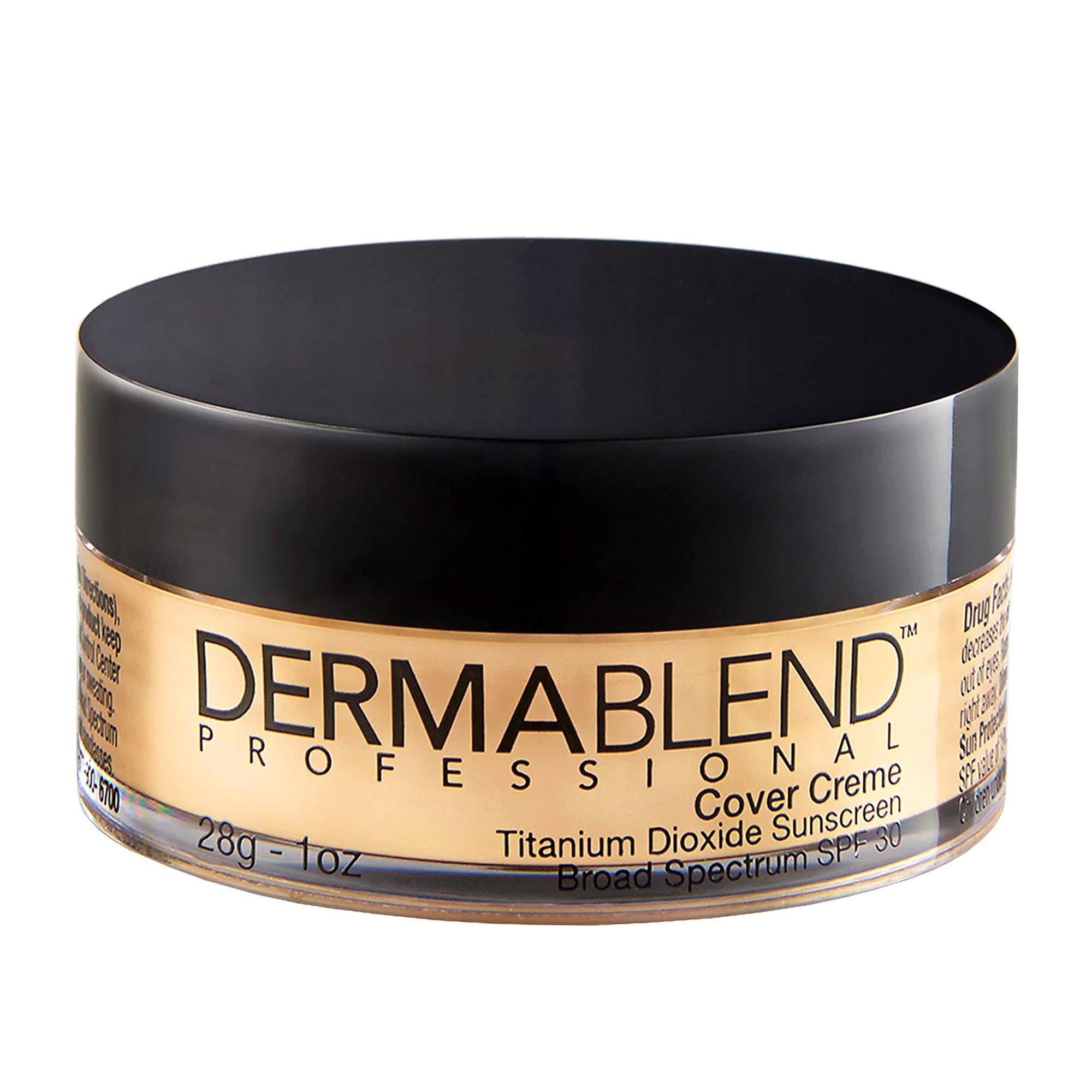 Dermablend Dermablend Cover Creme High Coverage Foundation with SPF 30, 30W Yellow Beige, 1 Oz.