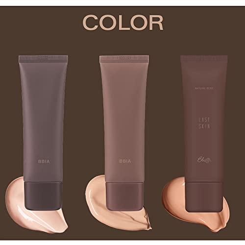 BBI@ BBIA BBIA Last Skin Fit Foundation 1.69 Fl Oz - Improves Uneven Skin Tone, Lightweight, Medium Coverage & Semi-Matte Finish, Soft Spreadability, Vegan Korea Makeup (00 IVORY BEIGE)