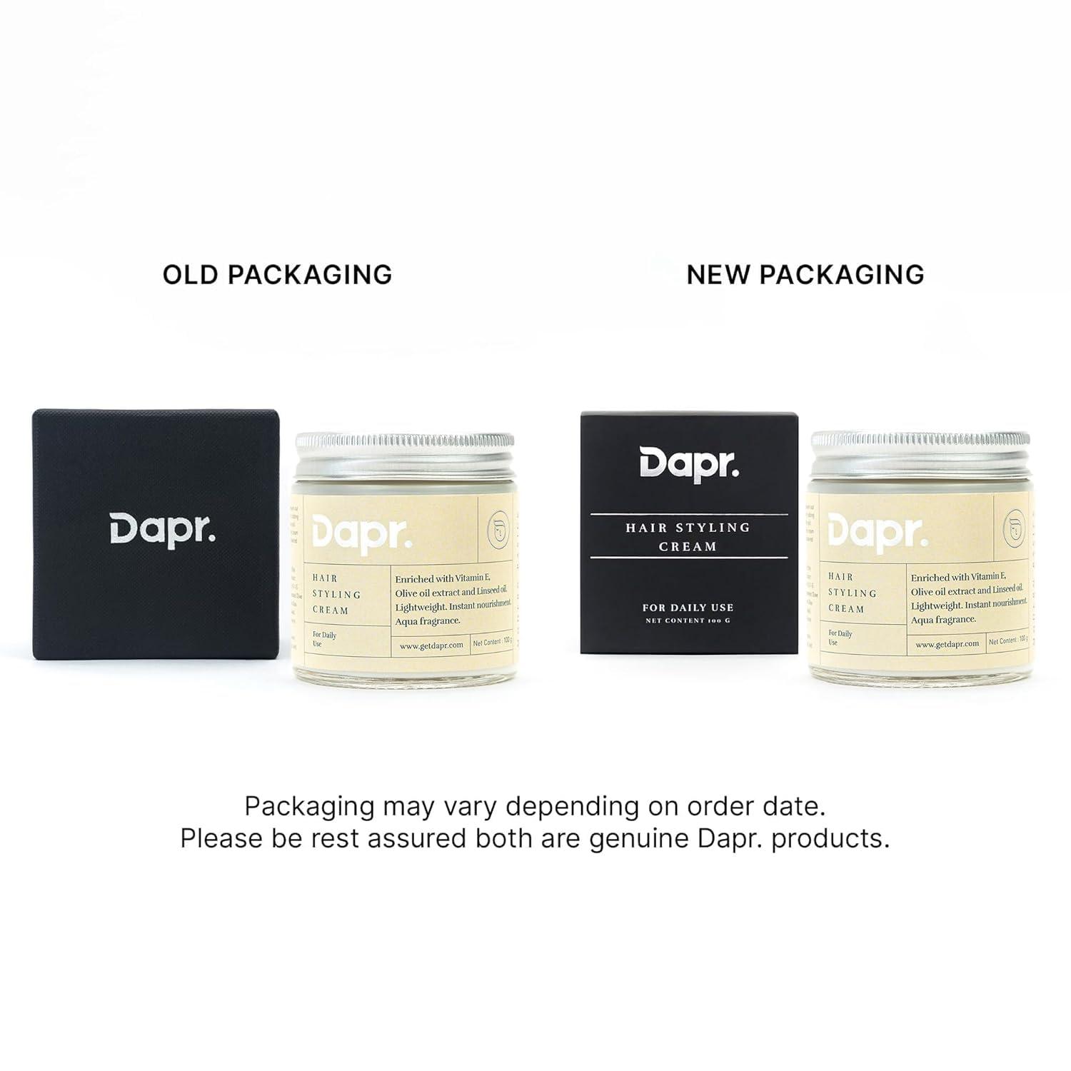 Generic Generic Dapr; Hair Styling Cream (100 grams) for Daily use | Enriched with Olive oil extract and Linseed oil |, Beige