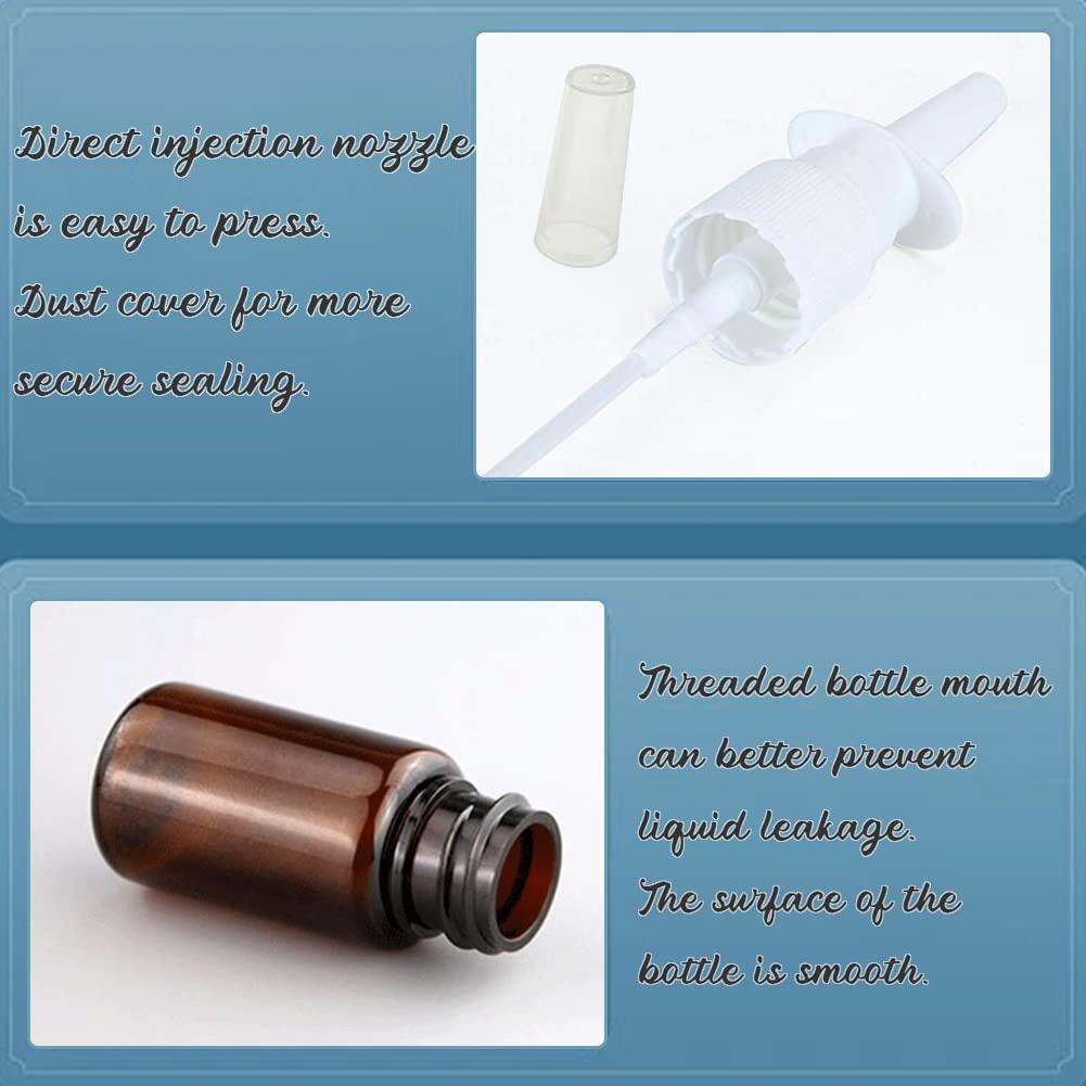 vipolish 12 PCS Empty Amber Plastic Spray Bottles Pump Cleanser Container Dispenser Storage Fine Mist Sprayer for Washing Cleaning Makeup Dispensing