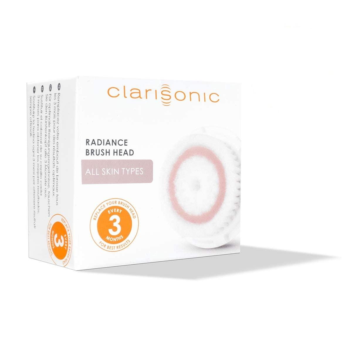 Clarisonic Clarisonic Radiance Facial Cleansing Brush Head Replacement | Compatible with Mia 1, Mia 2, Mia Fit, Alpha Fit, Smart Profile Uplift and Alpha Fit X, Pack of 1