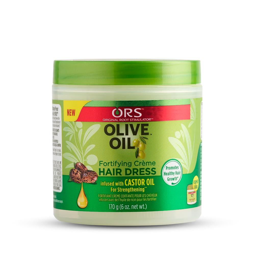 ORS ORS Olive Oil Moisture Restore Creamy Aloe Shampoo, Fortifying Cream Hair Dress, Strengthen & Nourish Replenishing Conditioner - Bundle