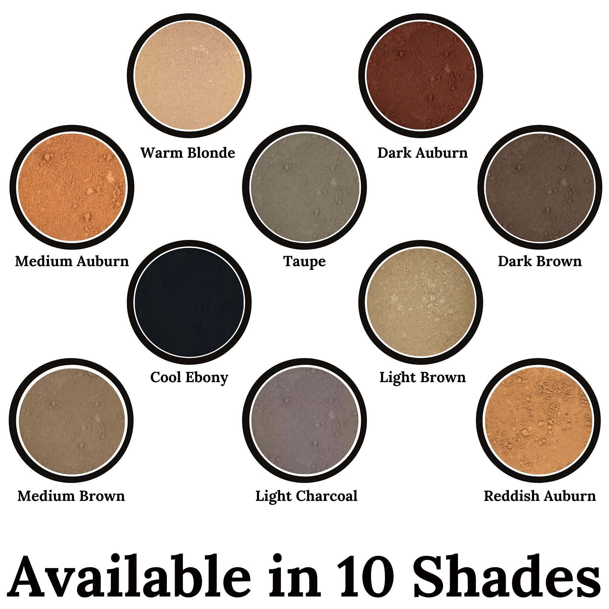 NuBeauti Natural Eyebrow Powder Eyebrow Kit  Mica Brow Powder Eyebrow Makeup Kit with Professional Angled Eyebrow Brush  10 Natural Shades  No Parabens or Chemicals  Eyebrow Shaper Kit by NuBeauti