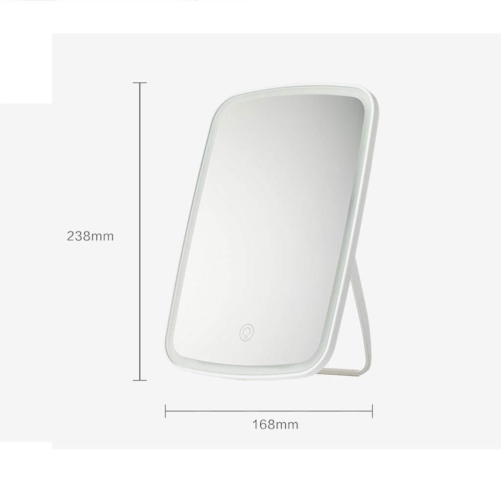 DIPSTICK DIPSTICK Vanity Mirror Desktop with Light Makeup Mirror Dressing Table Fill Light Portable Folding Light Bedroom LED Makeup Mirror Mirror Makeup