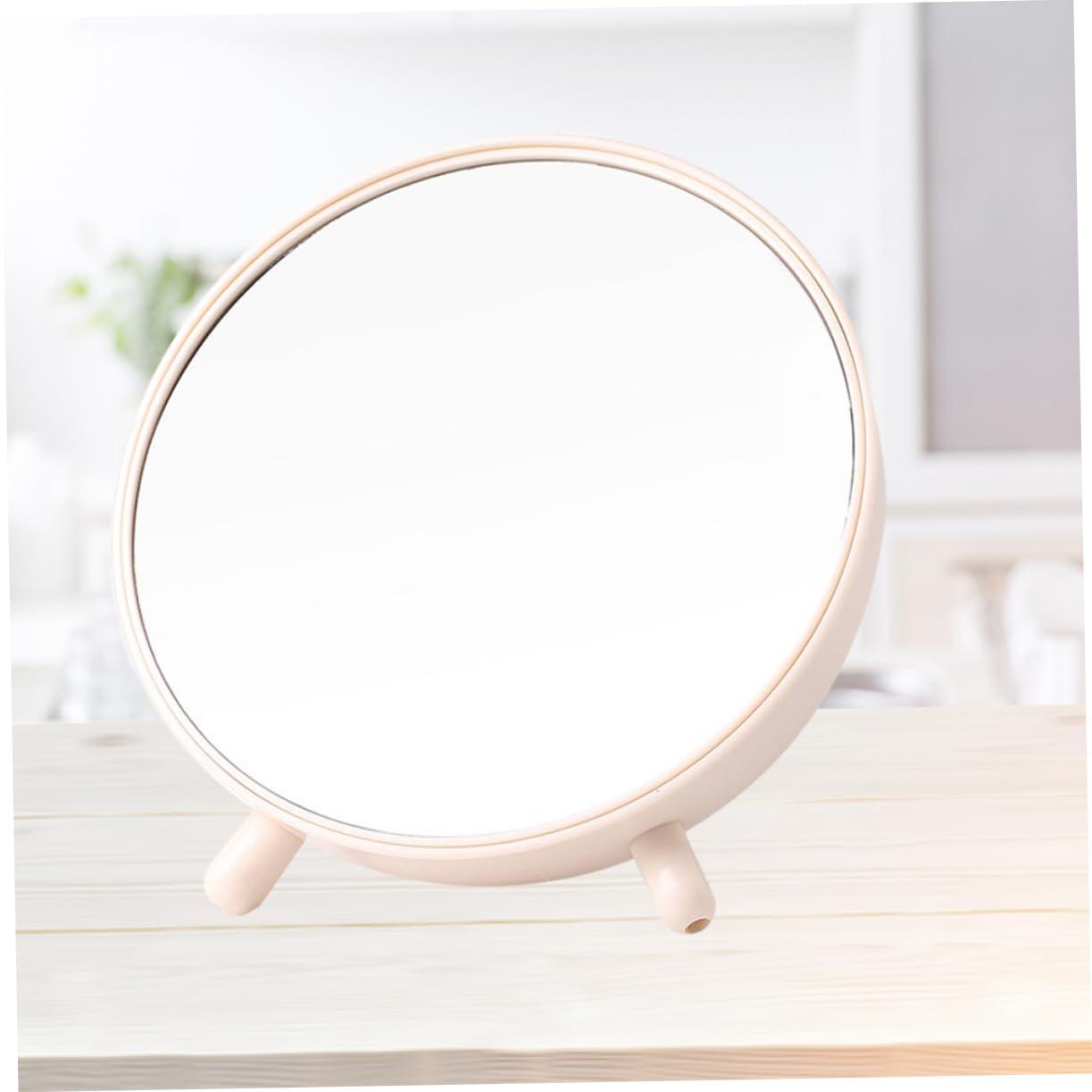 OHPHCALL OHPHCALL Makeup Vanity Mirror Desktop Storage Vanity Mirror Beige Gofts Onesis