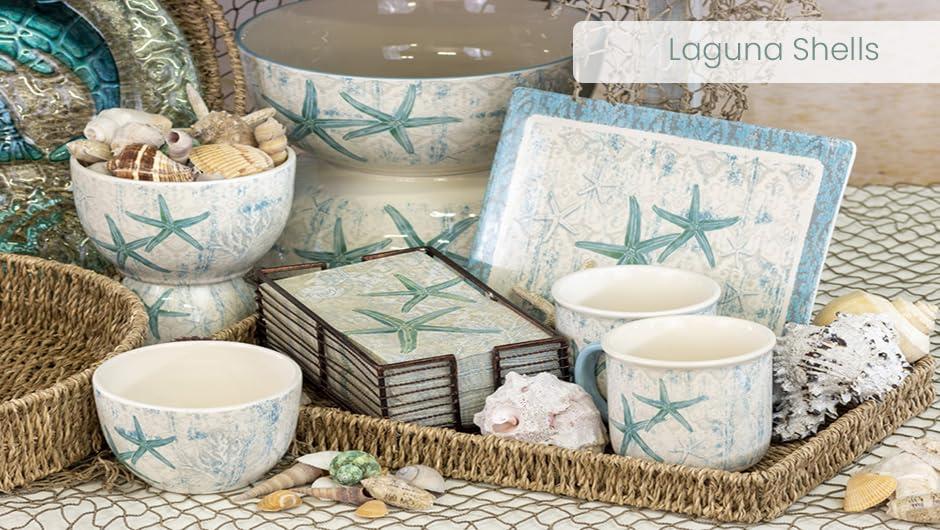 Boston International Boston International Scented Bar Soaps Made in the USA Small Batch Artisan Cold Process Soap, 4.5 Ounces, Laguna Shells (Sea Salt, Water Lily, Driftwood)