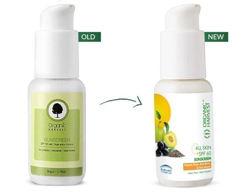 Generic All Skin SPF 60 Sunscreen: Kakadu Plum, Acai Berry & Chia Seeds | Sunscreen for Dry & Oily Skin | 100% American Certified Organic | 50gm