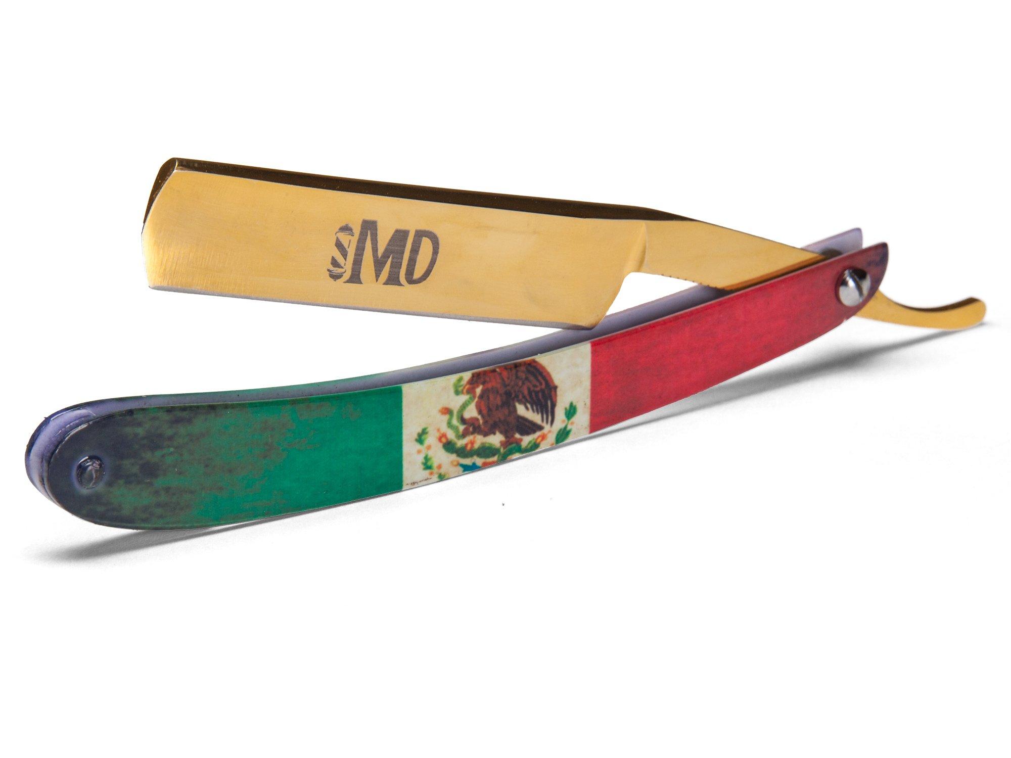 MD Barber ~SHAVE READY~ MD Mexico Straight Razor (Gold)