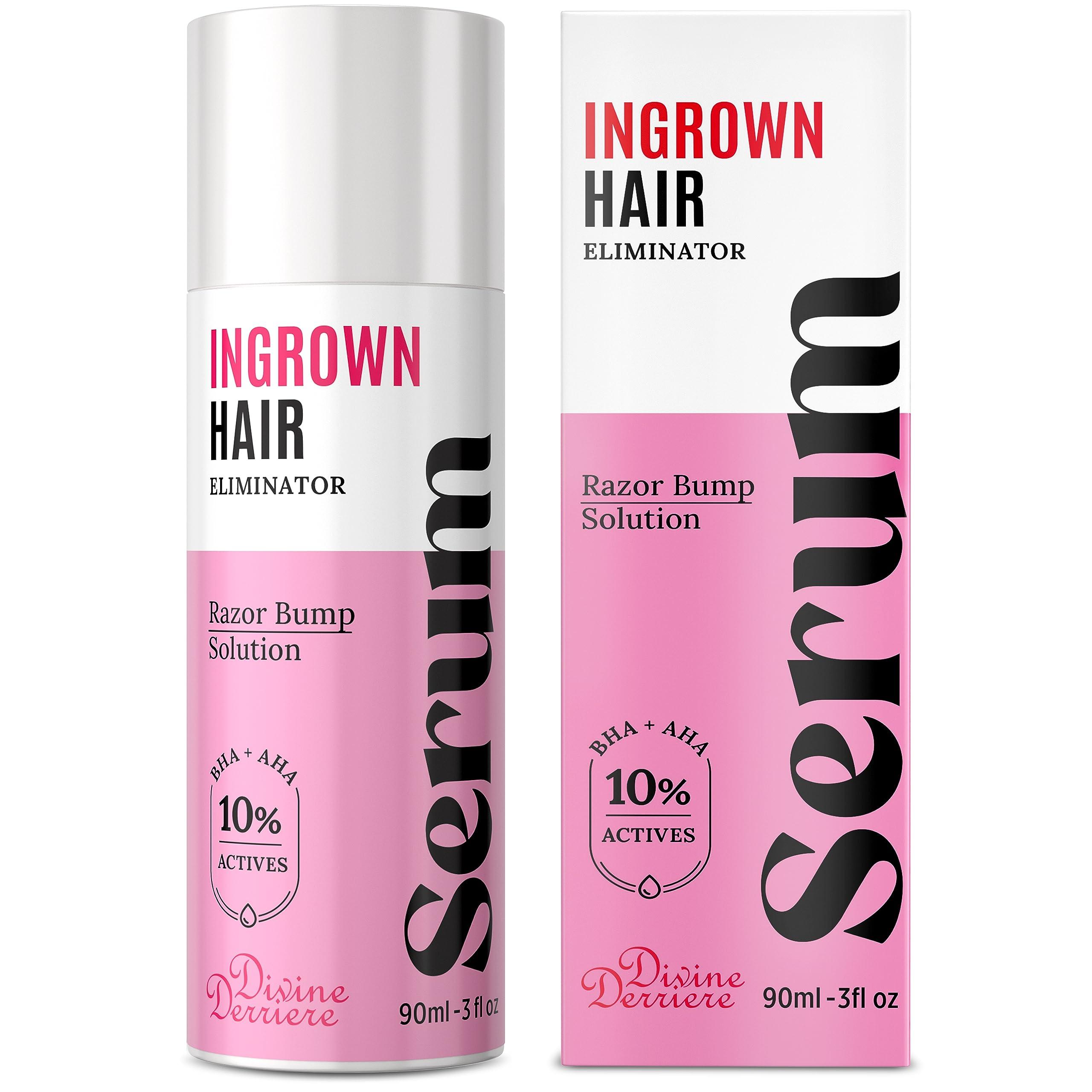 Divine Derriere Intimate Skin Lightening Gel for Body and Bikini Area & Ingrown Hair Eliminator Serum Provides the Most Effective Combination For Fading Dark Spots & Removing Ingrown Hairs