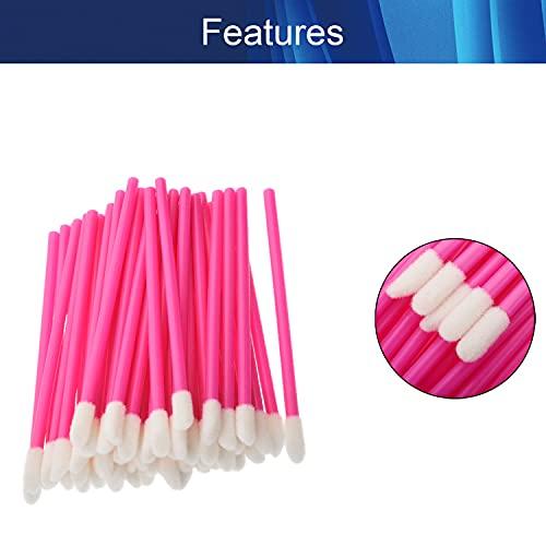 Hegebeck Hegebeck Disposable Lip Brushes Make Up Brush Lipstick Lip Gloss Wands with Soft Brush Head Applicator Tool Makeup Beauty Tool 50 Pcs