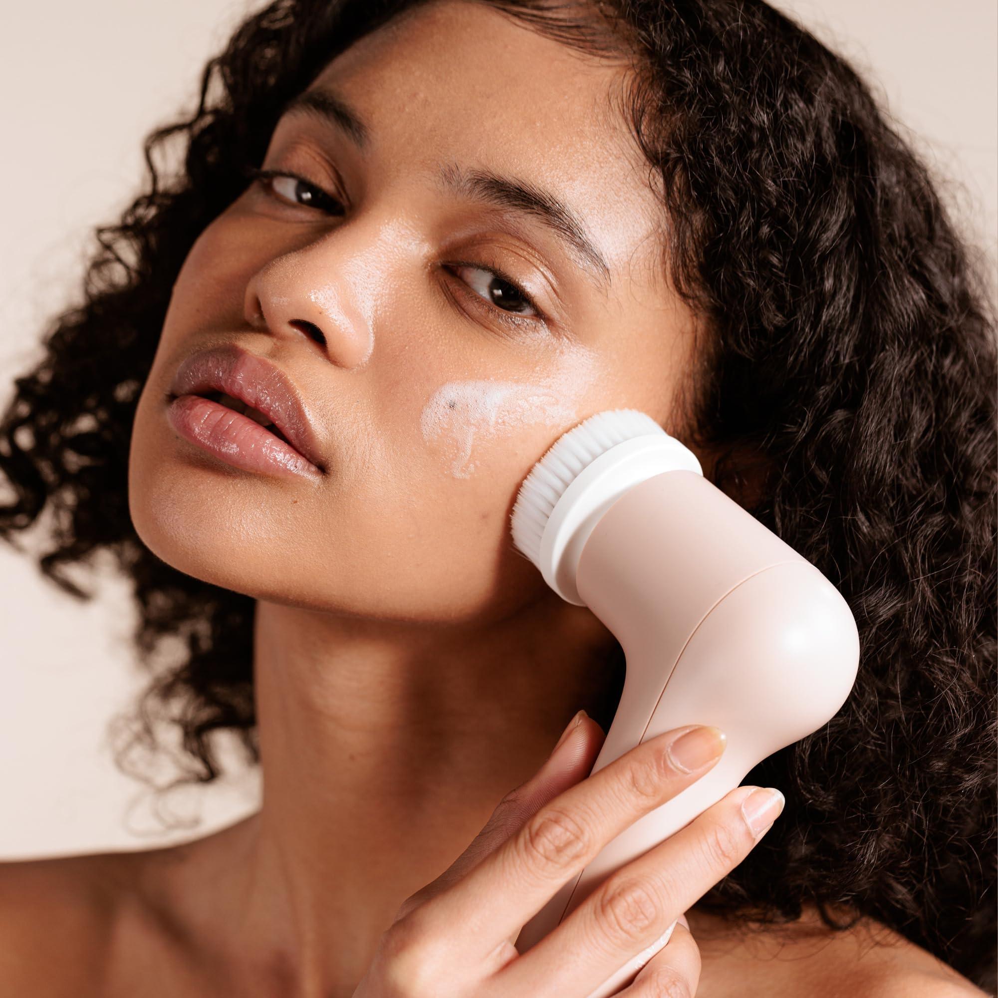 Project E Beauty Gloa Face and Body Cleansing Brush by Project E Beauty | 3 Cleaning Brushes | Pore Cleaner | Scrub Brushes for Cleaning | Exfoliate for Face & Body | Brush Cleaner for Body | Waterproof Skin Care Kit