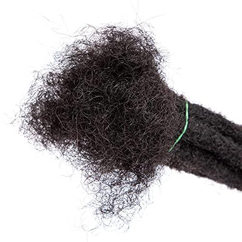 Originea Beauty 100% Real Human Hair Dreadlock Extensions 0.8-1cm Width Human Hair Loc Extension Permanent Dread Extensions (18 inch, 30 Strands)