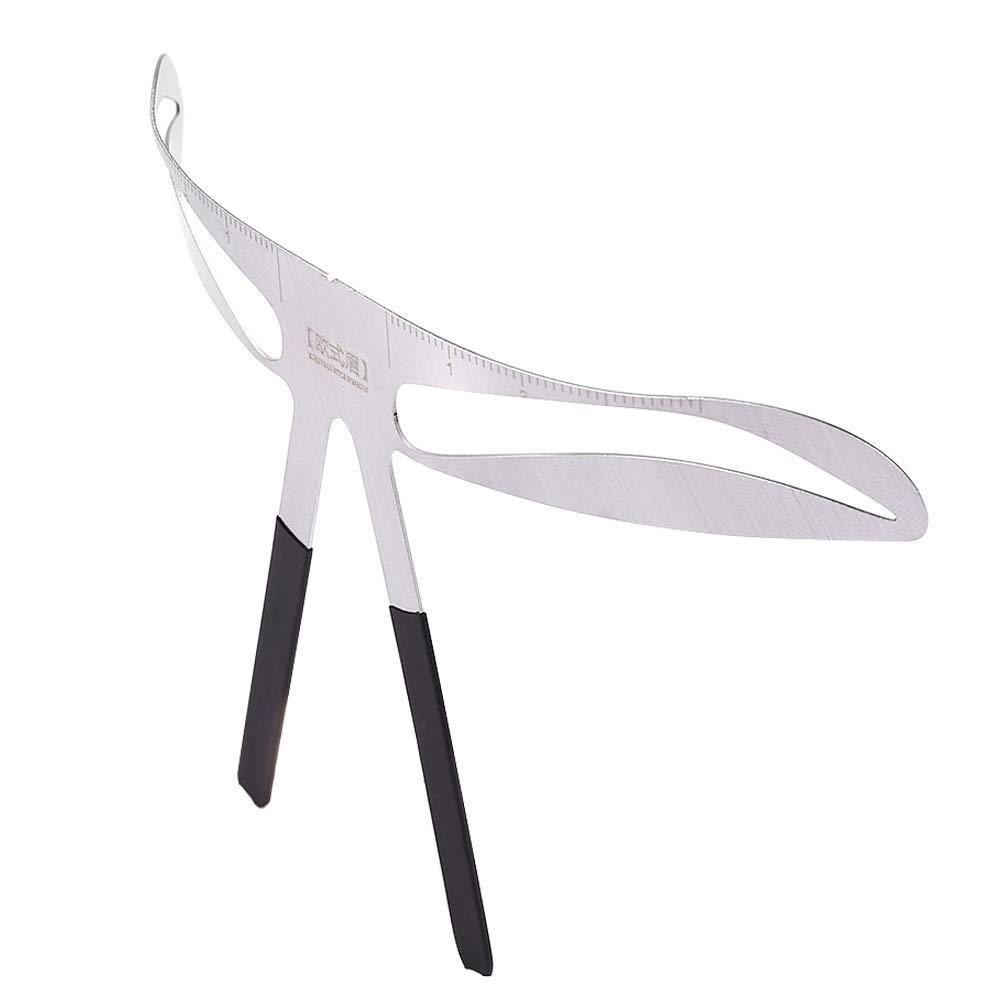 Uxsiya Uxsiya 4 Types Eyebrow Measurement Ruler Permanent Eyebrow Ruler Eyebrow Measure Balance Extension Ruler with Stainless Steel(European Style Eyebrow)
