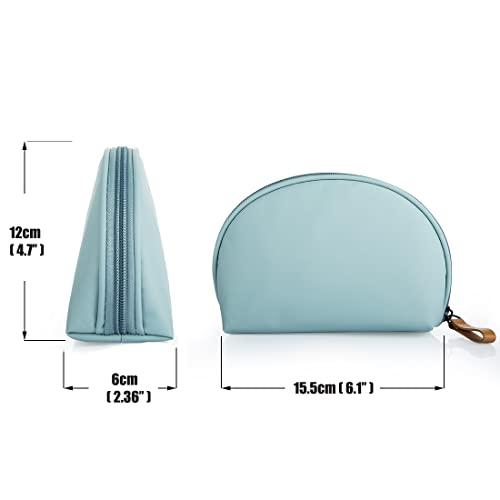 Hekyip Hekyip Half Moon Cosmetic Beauty Bag for Purse Travel Handy Makeup Pouch for Women Girls (Mint)