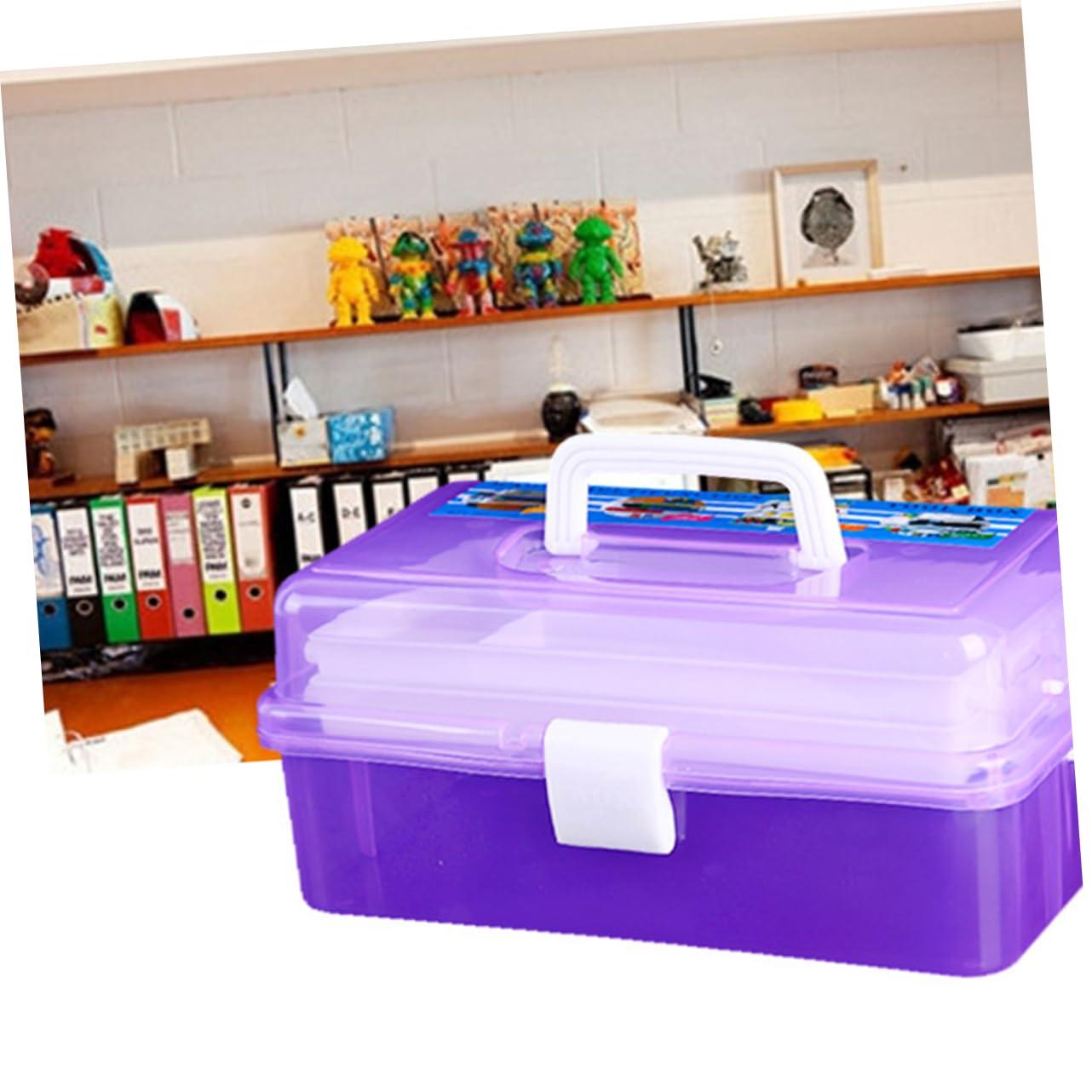 STOBOK STOBOK Cosmetic Organizer Box Plastic Tool Box Storage Dividers Acrylic Makeup Storage Case