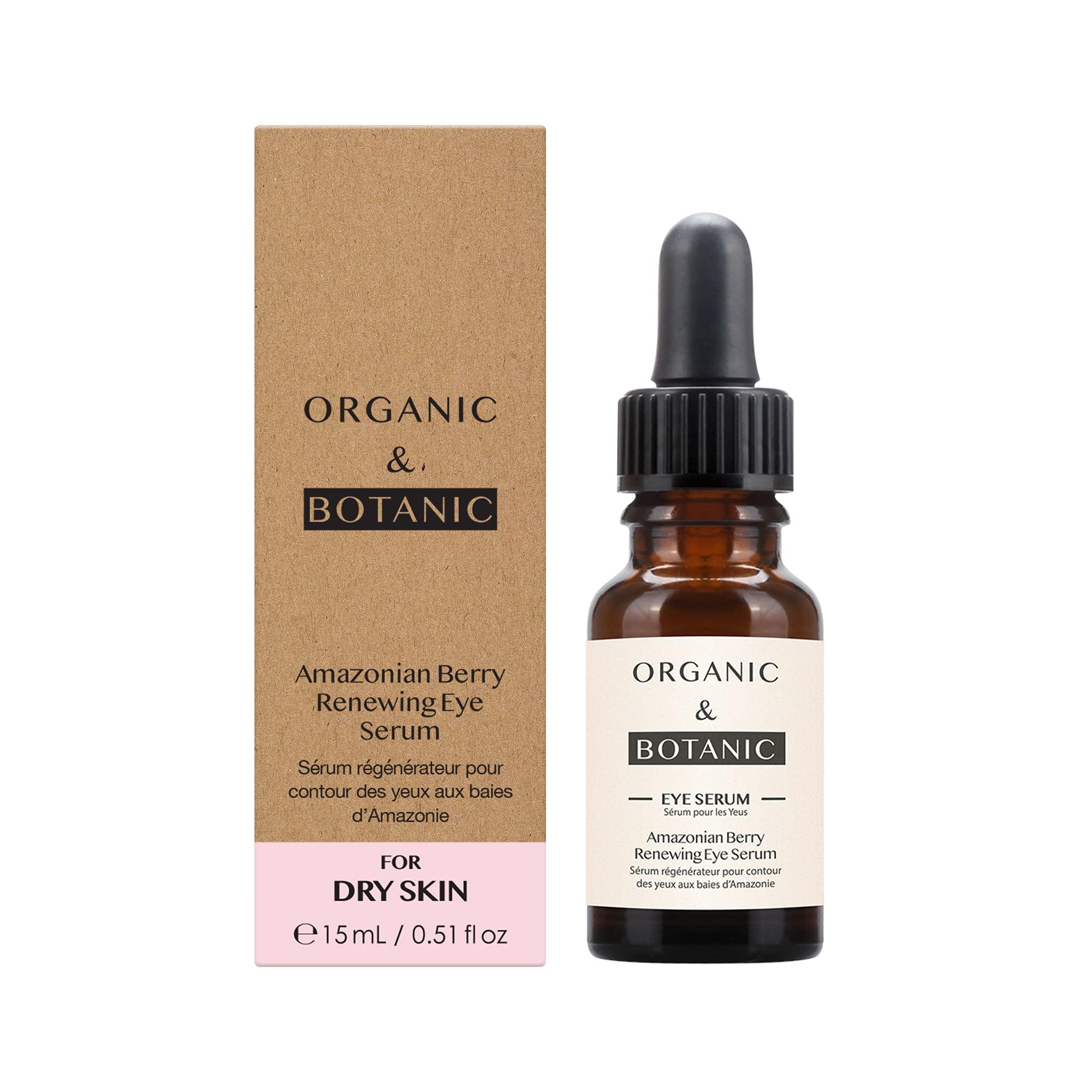 Dr Botanicals Organic & Botanic Amazonian Berry Eye Serum | Depuffing, Hydrating, & Brightening with Aloe Vera & Vitamin E for Refreshed, Youthful Eyes