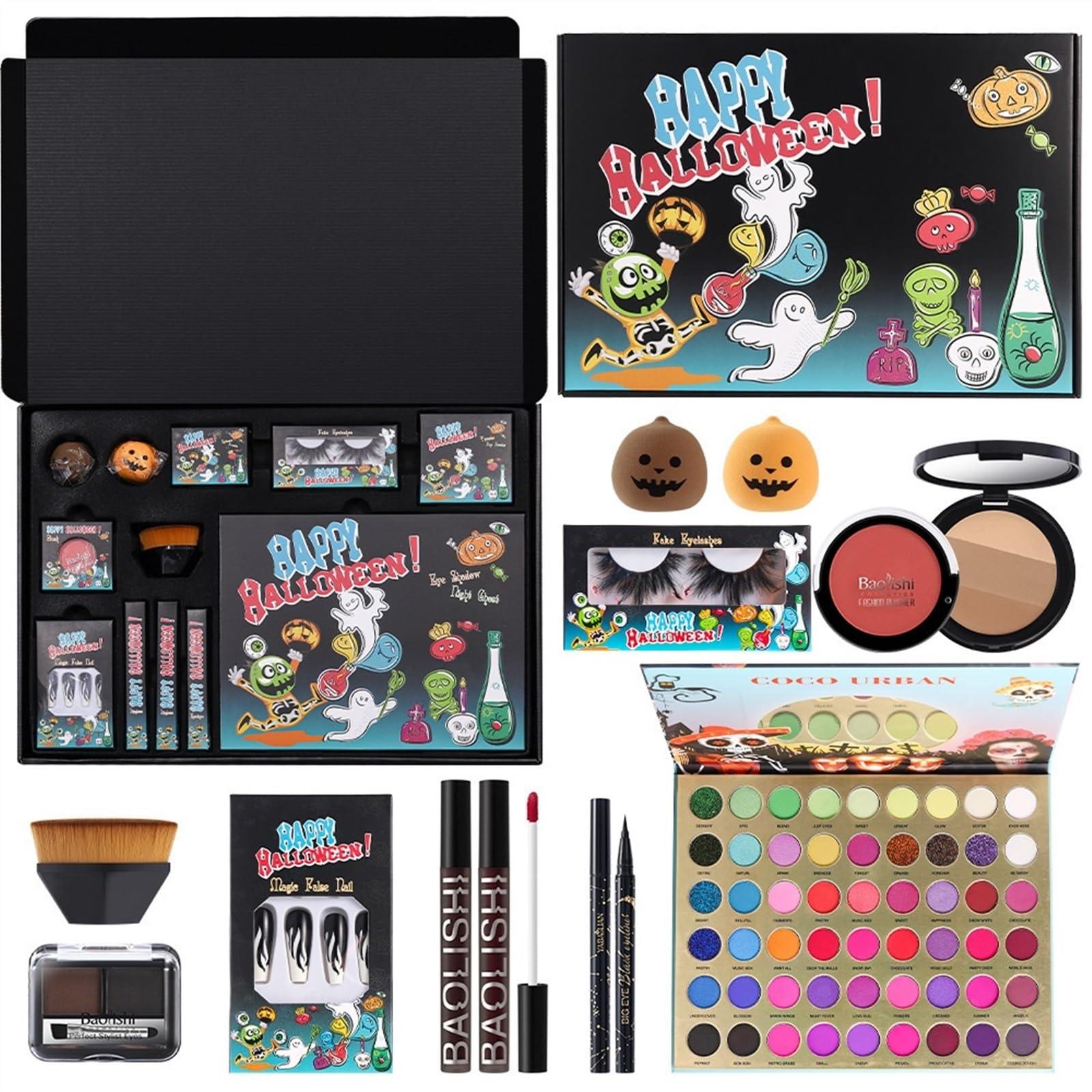 XJLRRTEE-888 Face Painting Kit Halloween Makeup Set, Lip Glaze Eye Shadow Contouring Set, Stage Makeup Body Painting