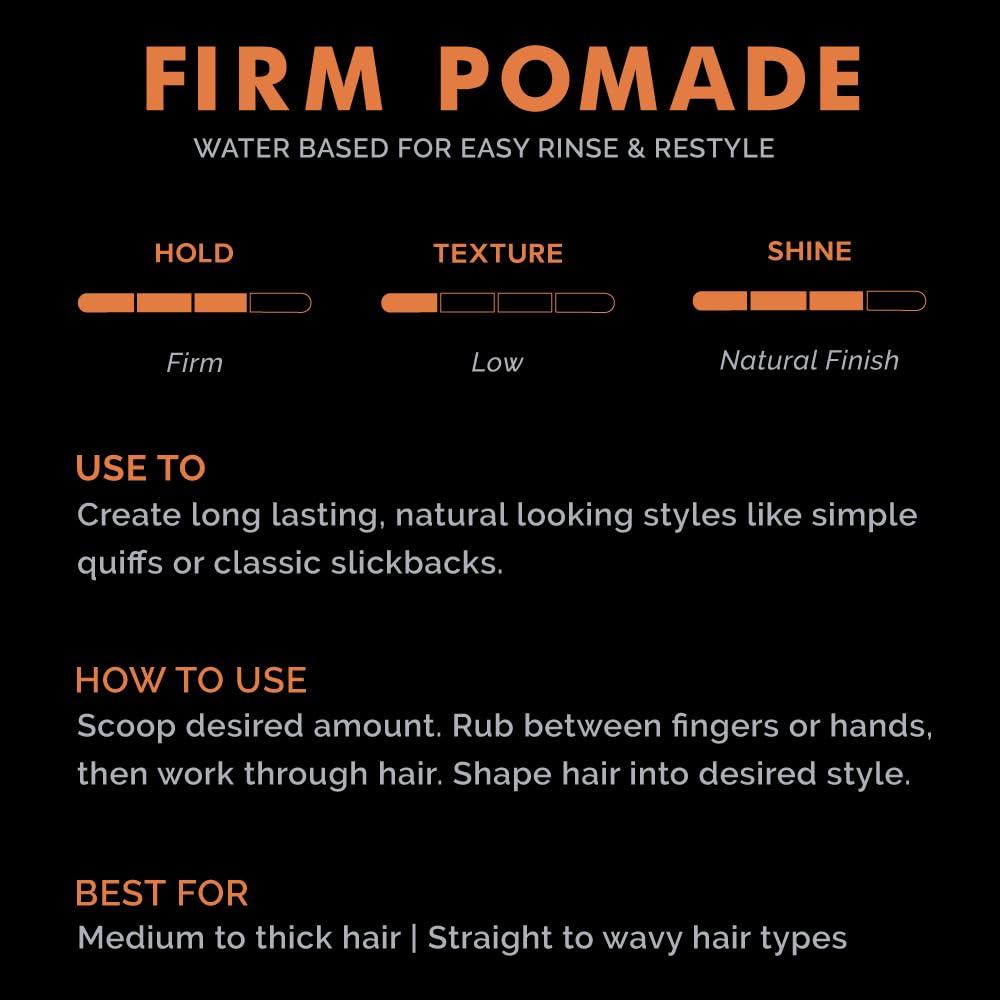 ZEUS ZEUS Water-Based Pomade, Natural Shine All Day Hold - MADE IN USA (4 oz.)