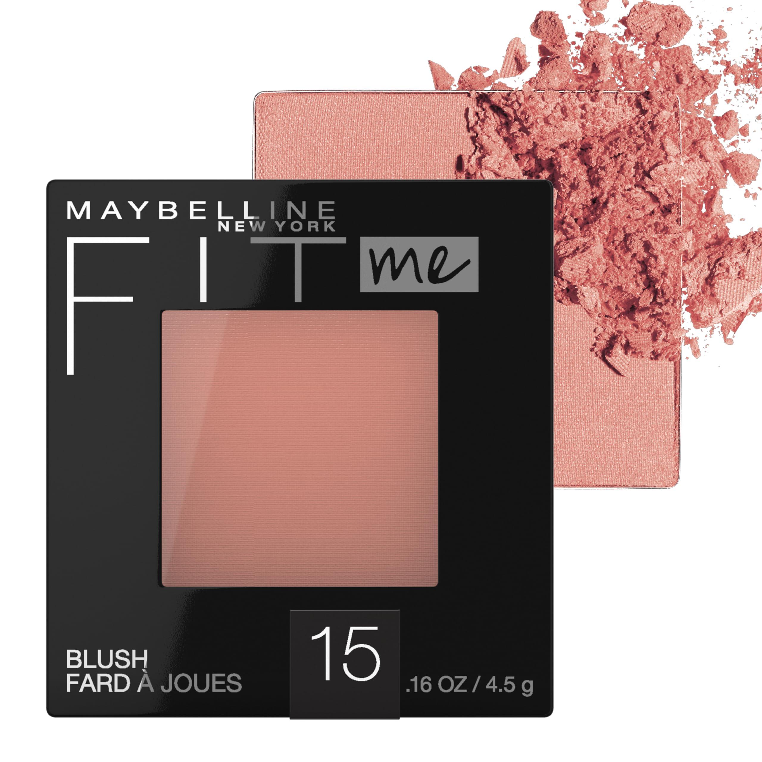MAYBELLINE Maybelline Fit Me Matte + Poreless Pressed Face Powder Classic Ivory 1 Count & Fit Me Blush Nude 1 Count Bundle