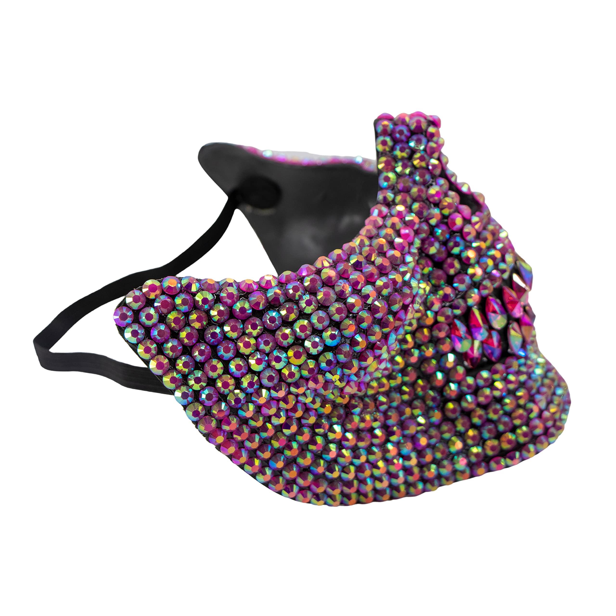 Western F.a.s.h.i.o.n Western F.a.s.h.i.o.n Rhinestone Skull Mask (Pink)