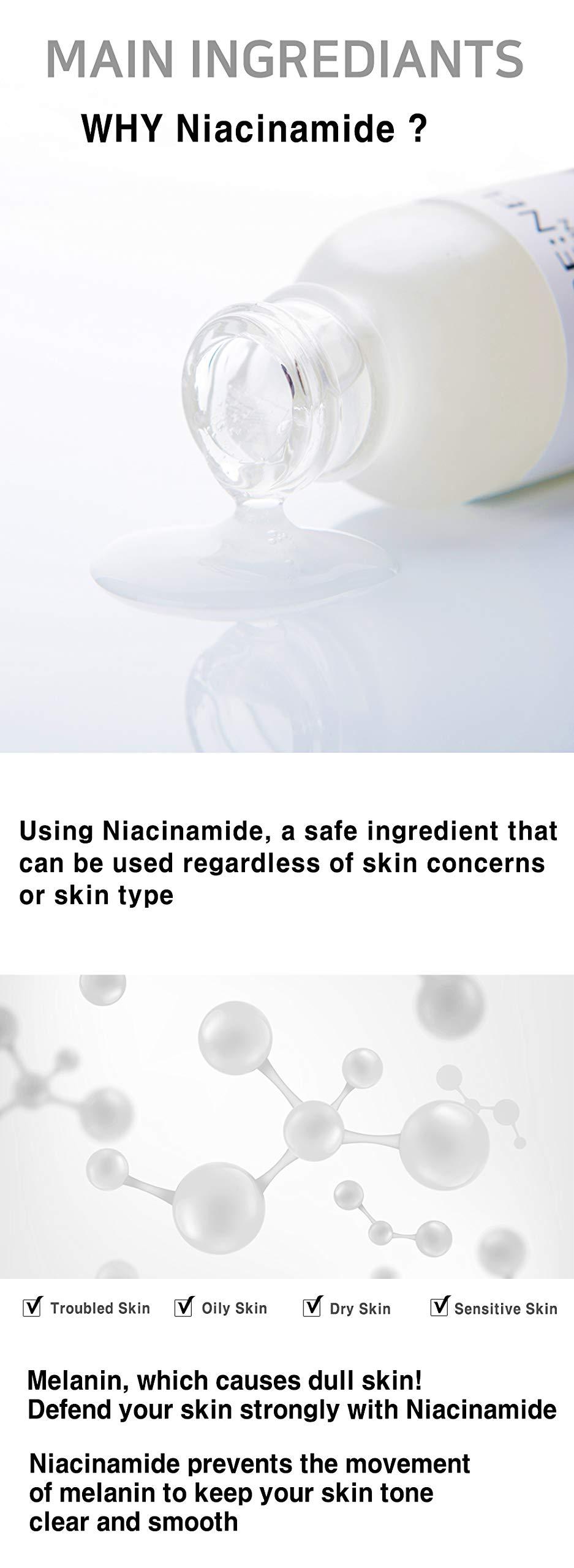 CARE:NEL Korean Skin Care Serum Vitamin B, C Serum for Face - Niacinamide 10% Zinc 1% - K Beauty Hydrating Facial Serum - 1fl.oz.(30ml)