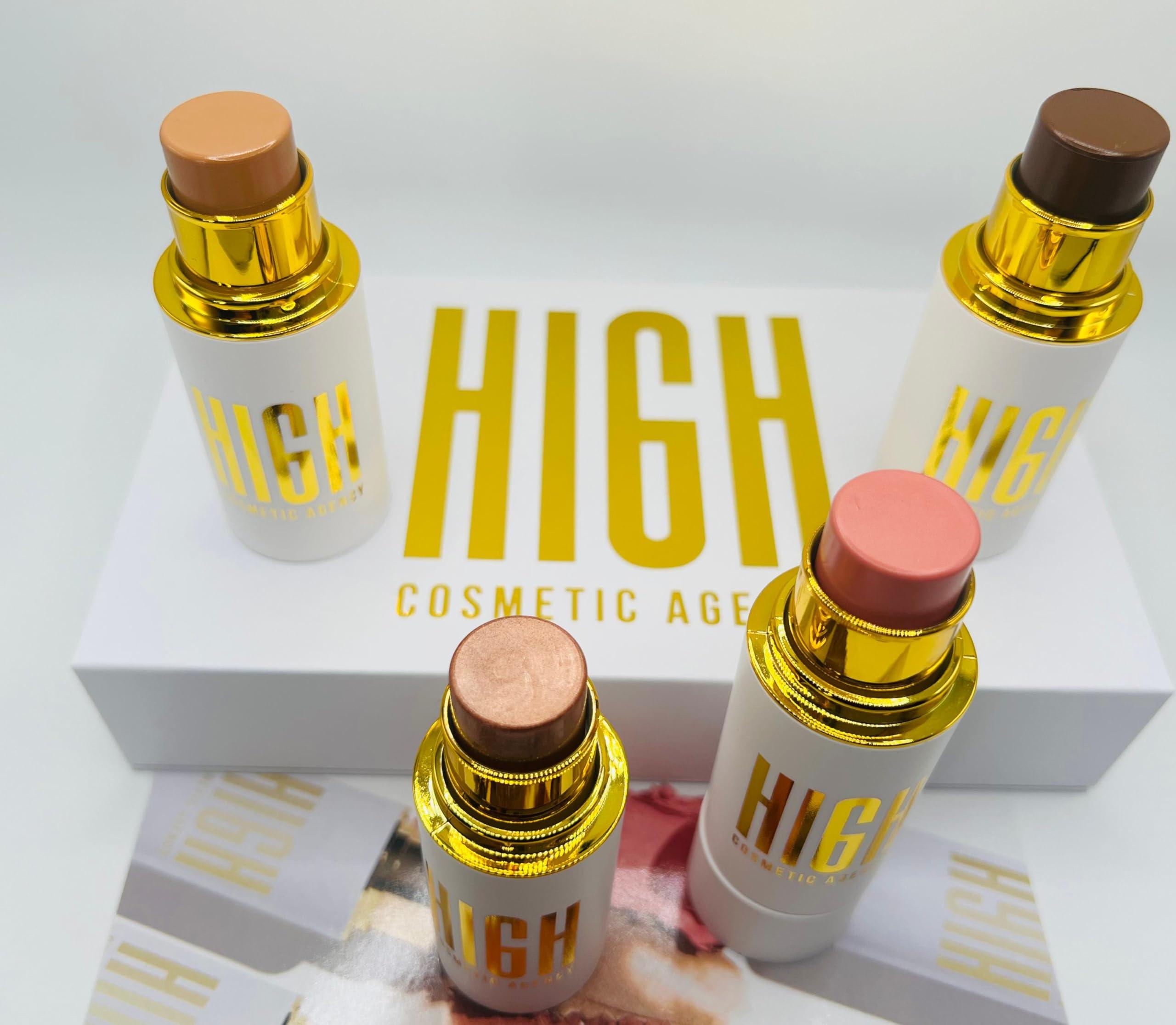 HIGH COSMETIC AGENCY LUXURY COOPER CONTOUR COLLECTION, luxury contour collection set, Copper Luxe Contour Stick Set,Opulent Copper Contour Collection,Gleaming Copper Contour Kit, Radiant Copper Contour Cream Set