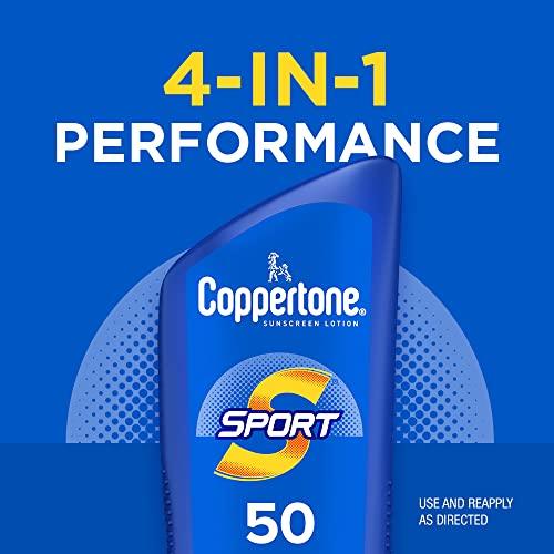 Coppertone Coppertone SPORT Sunscreen SPF 30 Lotion, Water Resistant Sunscreen, Body Sunscreen Lotion, 7 Fl Oz (Pack of 12)