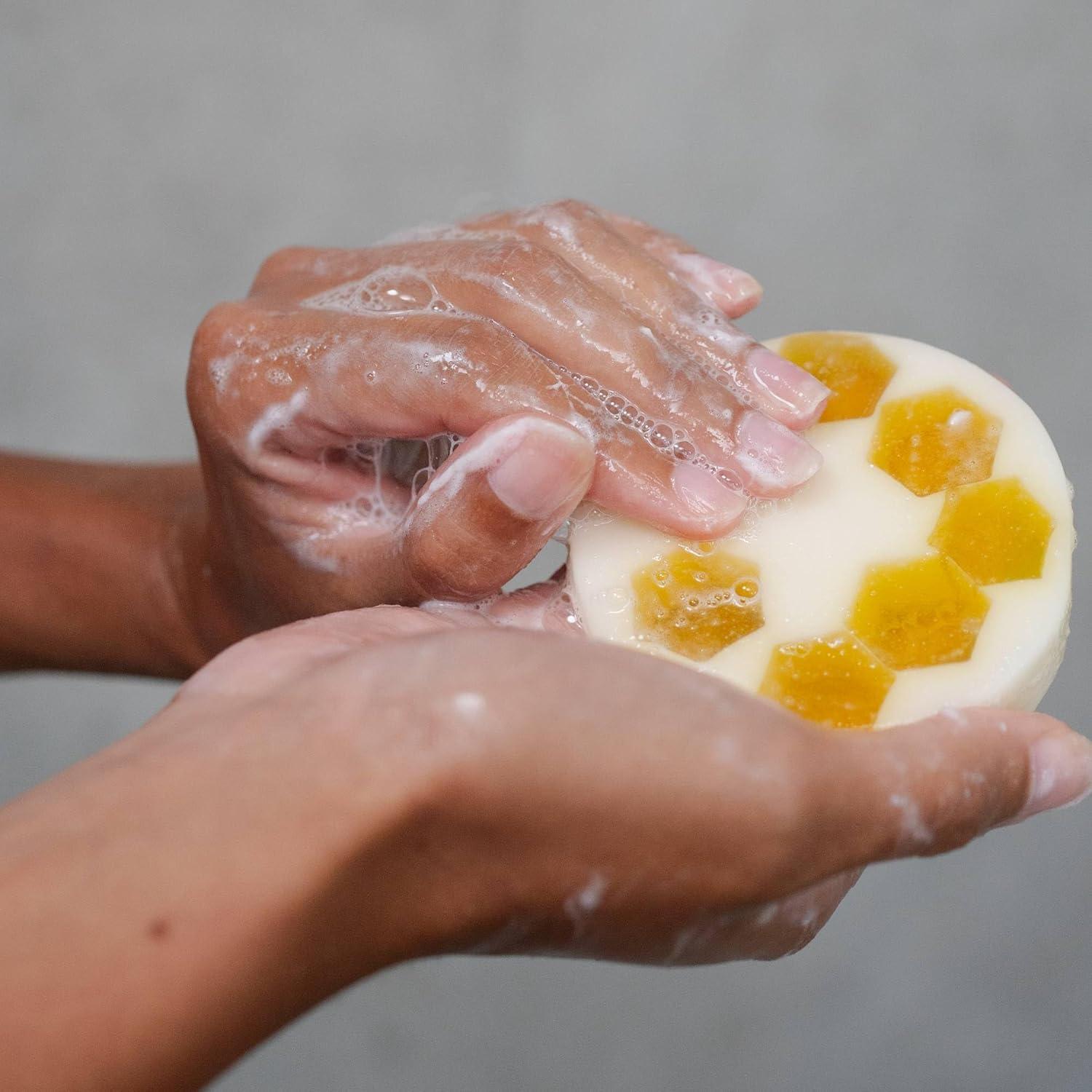 ANIHANA ANIHANA Handcrafted Natural Soap with Coconut Oil, Gentle Cleansing, Paraben Free, Refreshing Manuka Honey & Goat Milk Scent, 4.23 oz