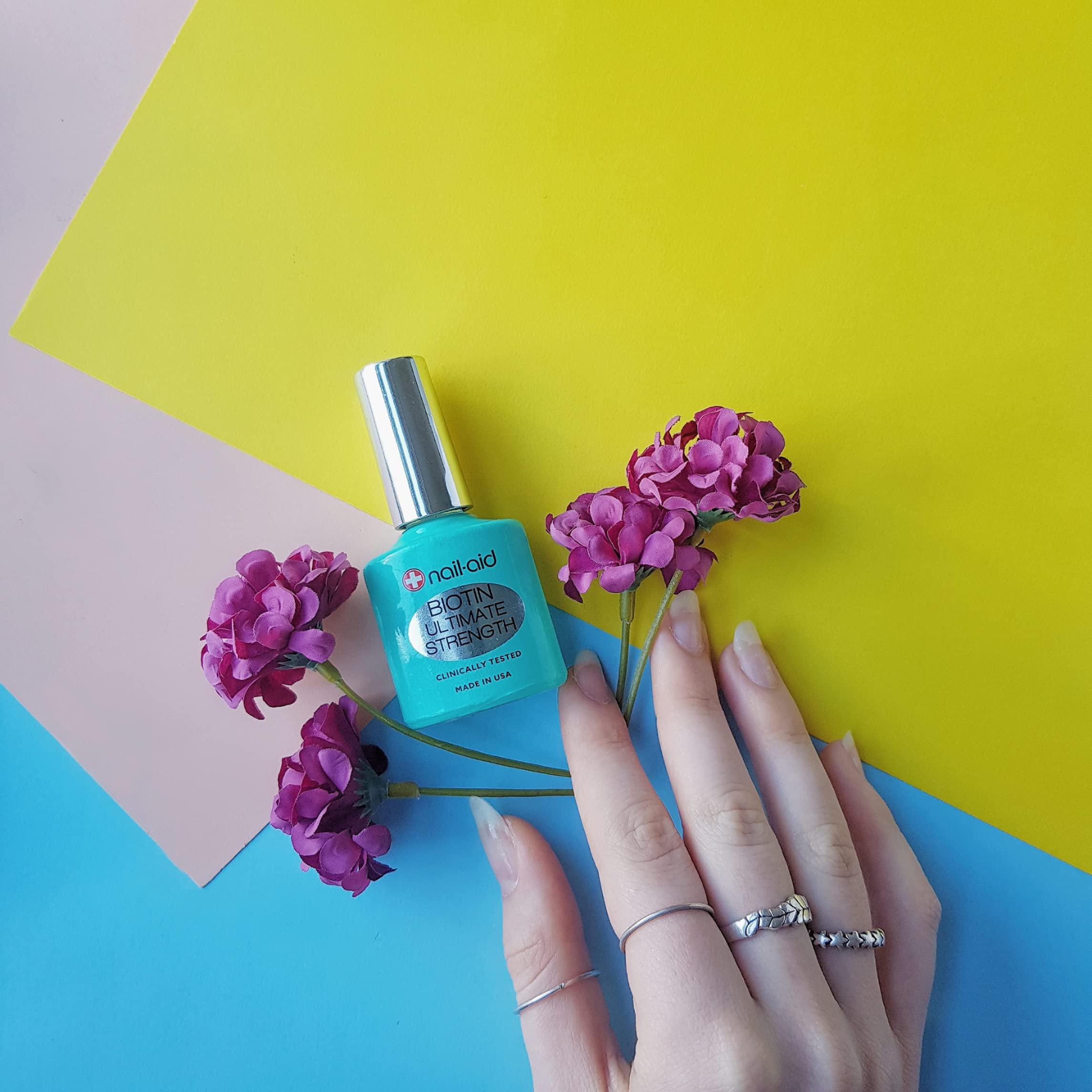 Nail-Aid Nail-Aid 2PCs of BIOTIN ULTIMATE STRENGTH, Clear