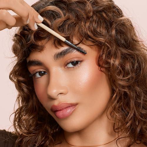 EcoTools EcoTools Eyebrow Brush Duo, Tame, Sculpt & Fill in Brows, Multipurpose For Eyebrow Gel, Powder, & Cream, Dual-Ended Spoolie & Angled Brow Brush, Eco Friendly, Cruelty-Free, & Vegan, 1 Count