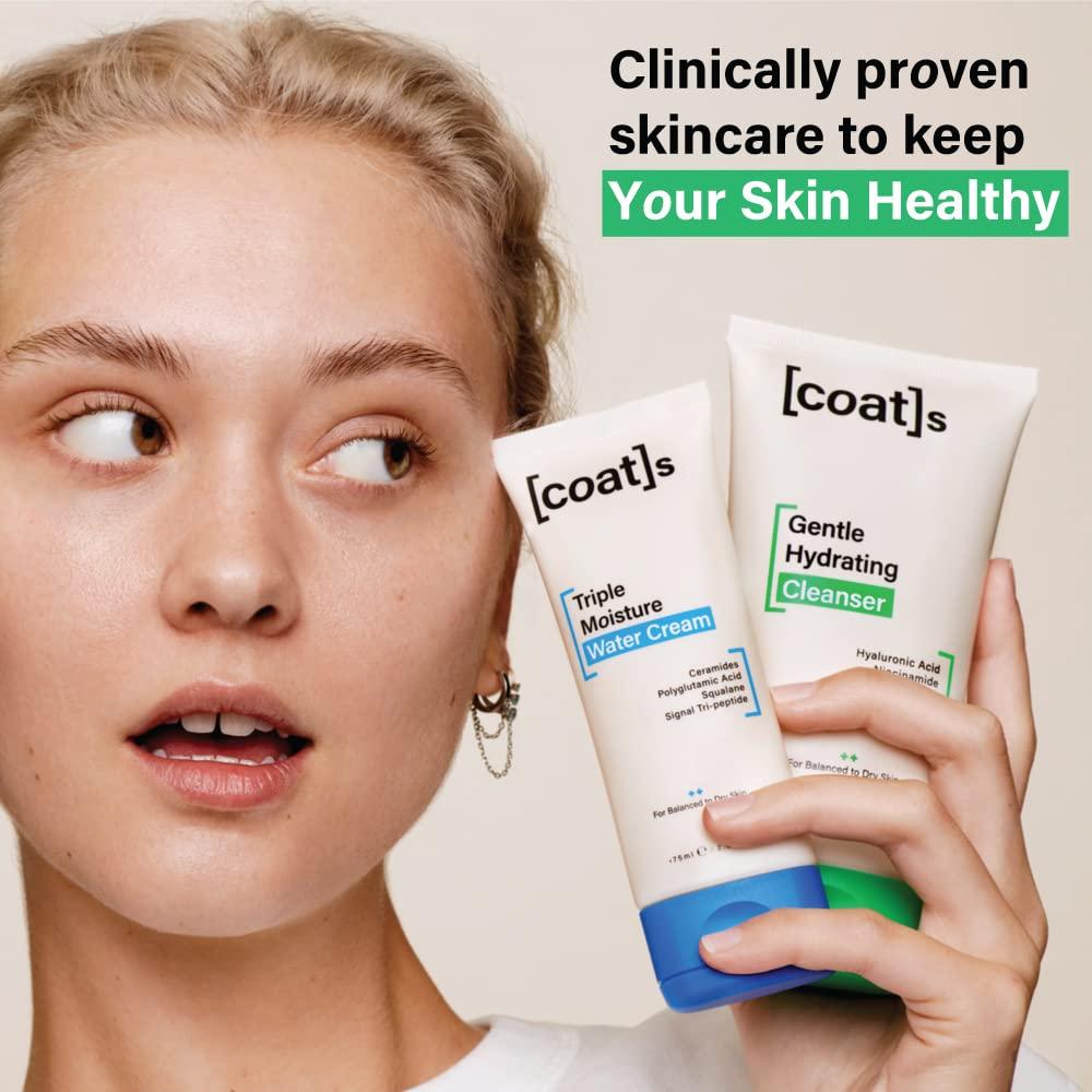 COATS COATS Daily Duo 2-Step Bundle Hydrating Cleanser & Triple Moisture Water Cream Helps Prevent Breakouts & Protect Skin Barrier with Ceramides Designed for Teens
