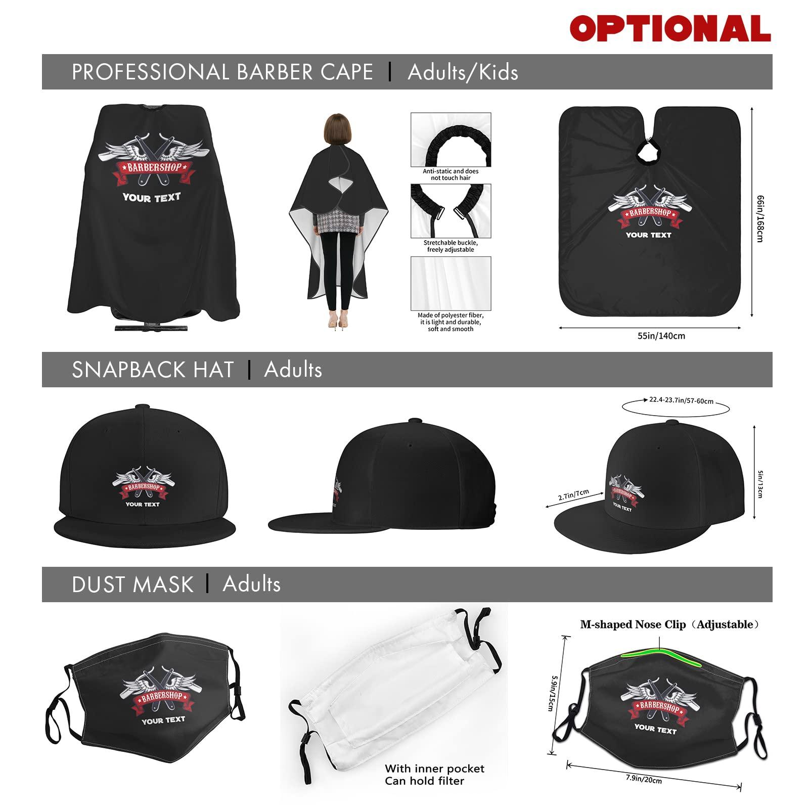 NICTIMEID Custom Barber Smocks Personalized Logo Name Barber Shop Workwear Unisex Work Vest for Hair Salon