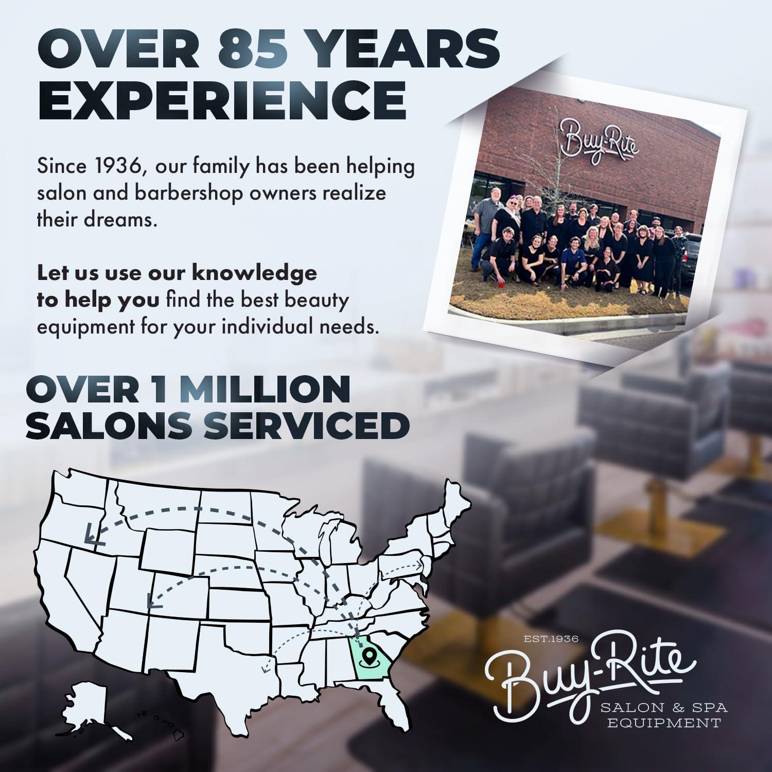 Buy-Rite Salon & Spa Equipment Buy-Rite Mona Lisa Plumb Free Pedicure Chair, No Plumbing Pedicure Station for Professional Spas and Salons, Reclining Backrest & Pull-Out Leg Rest (White), CHM-2320-5H-WHITE