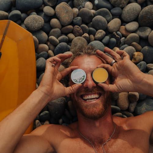 Badger Badger - Cool Mint Lip Butter, Moisturizing Organic Coconut Oil, Beeswax, Sunflower & Peppermint Oil