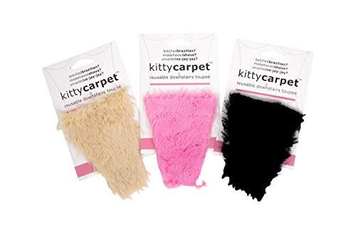 Fashion First Aid Kitty Carpet Reusable Downstairs Toupee Merkin Pubic Wig Funny Gag Gifts for Women (The Carpet Matches The Drapes (blonde))