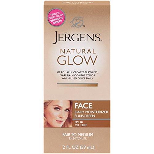 Jergens Jergens Glow Face Daily Moisturizer Sunscreen SPF 20, Fair to Medium 2 oz (Pack of 3)