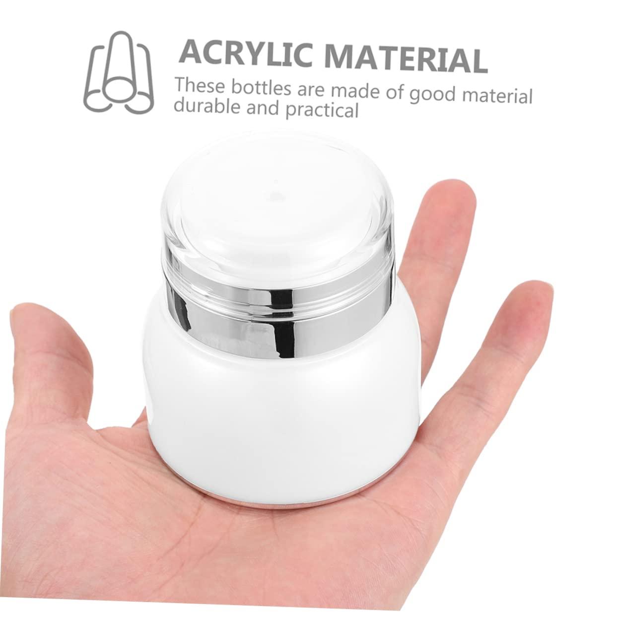 PAMINGONO PAMINGONO Cream Bottle Cosmetic Jars Cream Sample Bottles Lotion Containers Portable Face Brush Cleansing Refillable Airless Pump Bottles Empty Cosmetic Bottles Vacuum Container Acrylic Acid